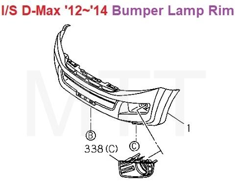 Bumper Lamp Rim-Isuzu D-Max '12~'14 - Image 4