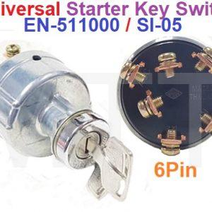 Starter Key Switch-Universal 6Pin