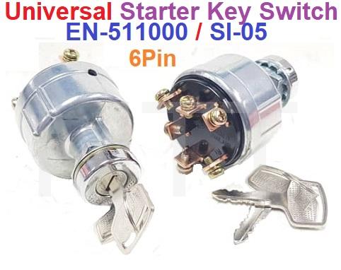Starter Key Switch-Universal 6Pin - MTT AUTO PARTS SDN BHD