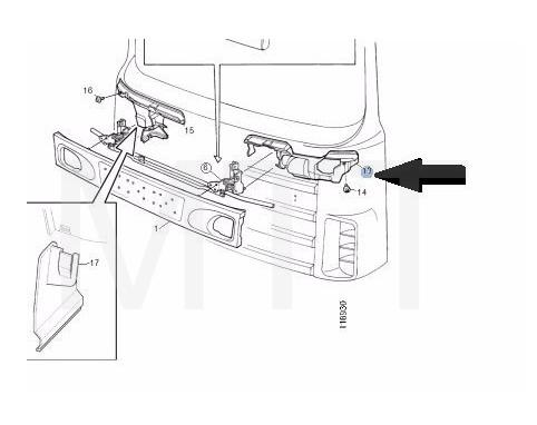 Wiper Panel Inner Garnish-Scania 124 - Image 4