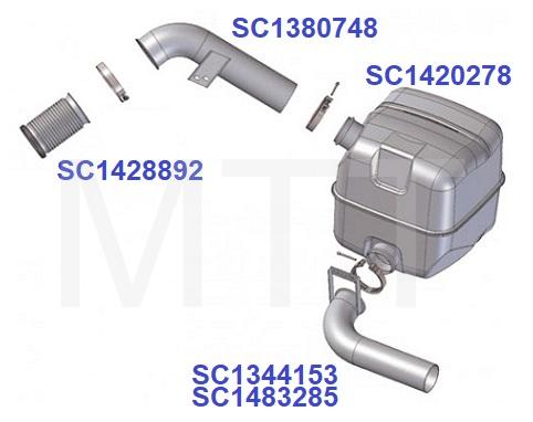 Exhaust Muffler Pipe-Scania 124 - Image 2