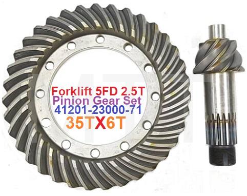 Pinion Gear Set-Forklift 5F 2.5T