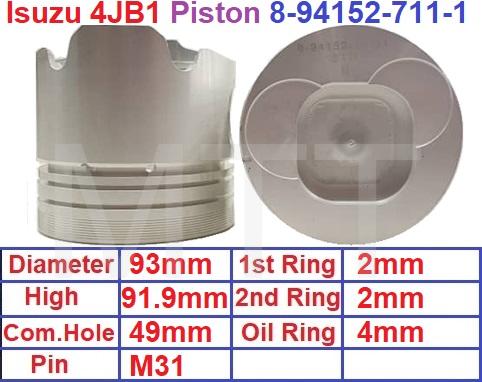 Piston-Isuzu 4JB1