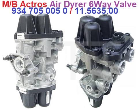 Air Dyrer 6Way Relay Valve-M/B Actros