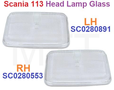 Scania 113 Head Lamp Glass
