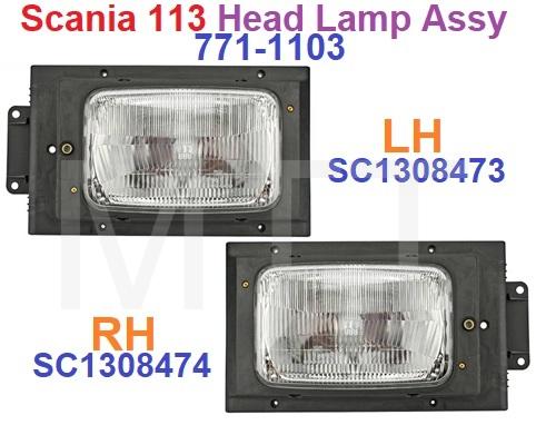 Scania 113 Head Lamp Assy