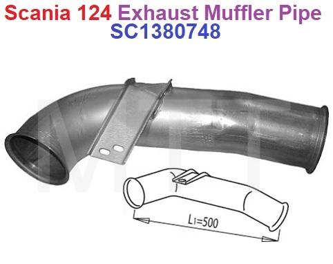 Exhaust Muffler Pipe-Scania 124