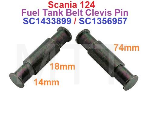 Fuel Tank Belt Clevis Pin-Scania 124