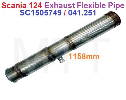 Exhaust Flexible Pipe-Scania 124