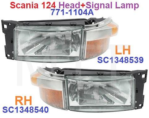 Scania 124 Head+Signal Lamp Assy