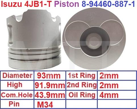 Piston-Isuzu 4JB1-T