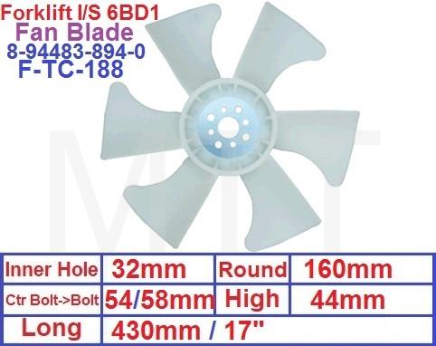 Fan Blade-Forklift I/S 6BD1