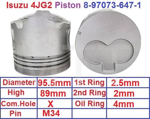 Piston-Isuzu 4JG2