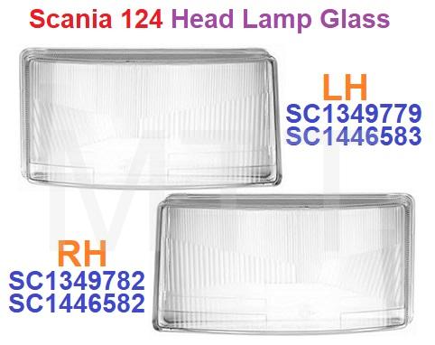 Scania 124 Head Lamp Glass
