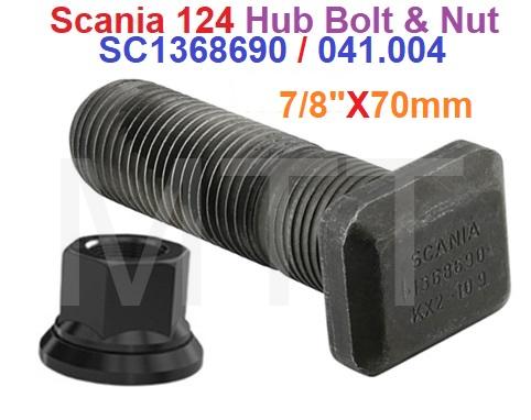 Hub Bolt & Nut-Scania 124