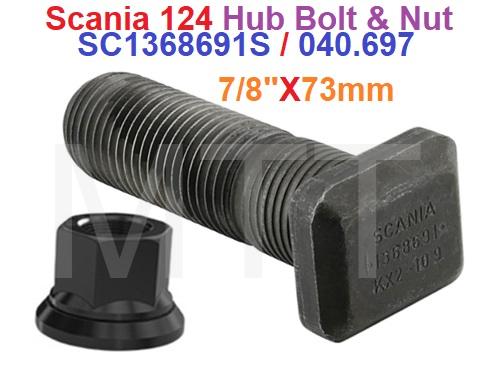 Hub Bolt & Nut-Scania 124
