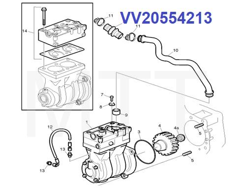 A/Compressor Hose-Volvo FM/FH - Image 2