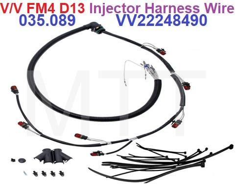 Injector Harness Wire-V/V FM4 D13 - Image 2