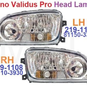 Hino Validus Pro Head Lamp Assy ( HID )