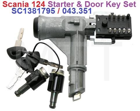 Starter & Door Key Set-Scania 124