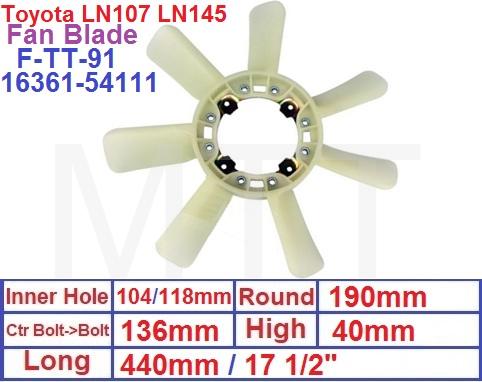 Fan Blade-Toyota LN107 LN145