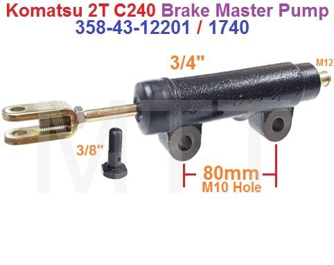 Komatsu 2T C240 Brake Master Pump-3/4"