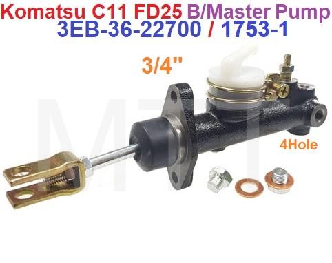 Komatsu C11 FD25 Brake Master Pump-3/4″