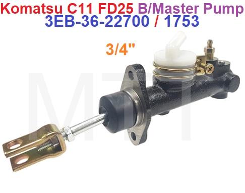 Komatsu C11 FD25 Brake Master Pump-3/4″
