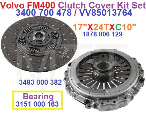 Clutch Cover Kit Set-Volvo FM400
