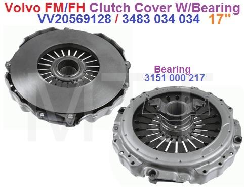 Clutch Cover W/Bearing-Volvo FM/FH