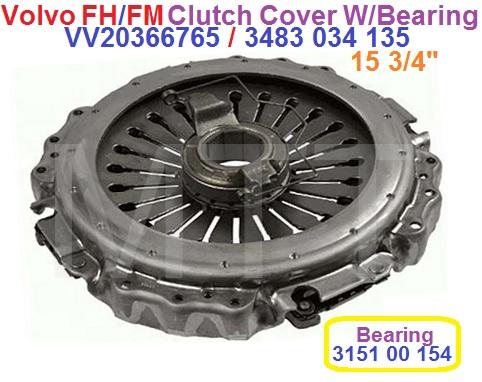 Clutch Cover W/Bearing-Volvo FH/FM