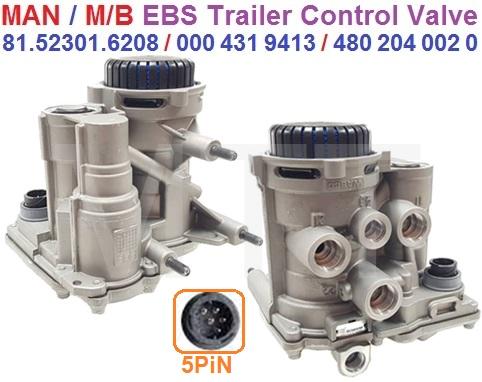 EBS Trailer Control Valve-Man/M/B