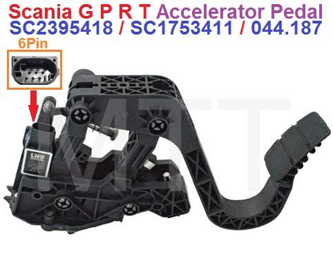 Accelerator Pedal-Scania G P R T