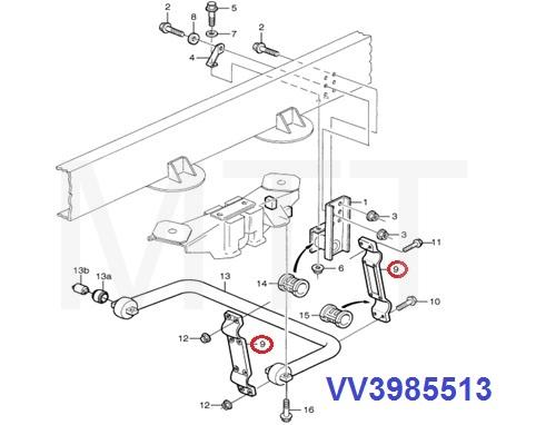 U-Bar Bush Bracket-Volvo FM12 - Image 2