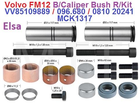 B/Caliper Bush R/Kit-Volvo FM12