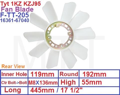 Fan Blade-Toyota Landcruiser KZJ95 - Image 2