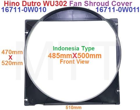 Fan Guard Shroud Cover-Hino Dutro WU302