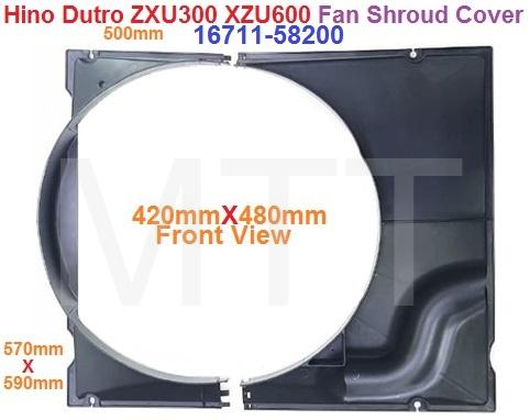 Fan Guard Shroud Cover-Hino Dutro ZXU300 XZU600