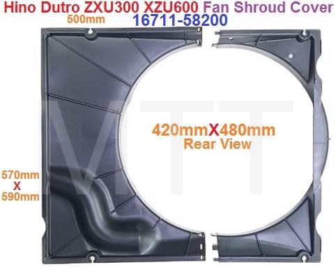 Fan Guard Shroud Cover-Hino Dutro ZXU300 XZU600 - Image 2