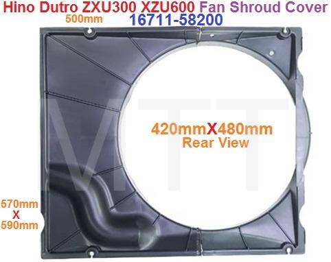 Fan Guard Shroud Cover-Hino Dutro ZXU300 XZU600 - Image 4