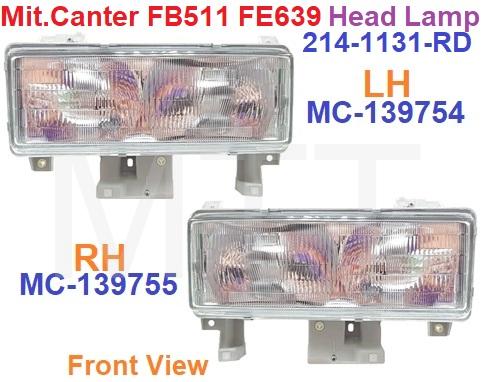 Mit.Canter 94′ FB511 FE639 Head Lamp Assy