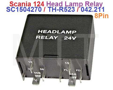 Head Lamp Relay-Scania 124