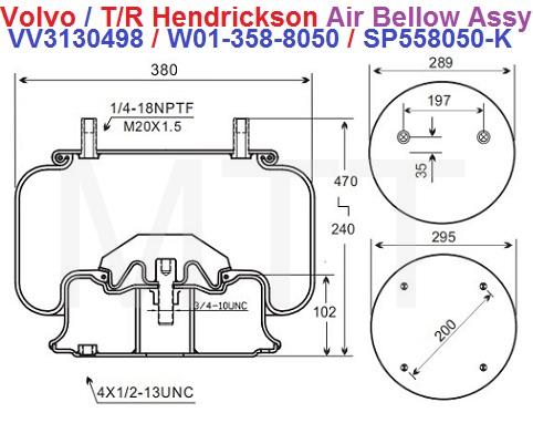 Air Bellow Assy-Volvo/Trailer Hendrickson - Image 6