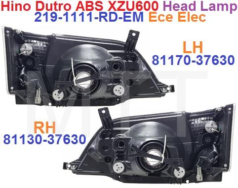 Hino Dutro 300 ABS Head Lamp Assy - Image 2