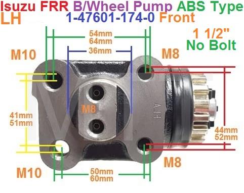 B/Wheel Cylinder-Isuzu FRR ( Frt-Lh ) - Image 2