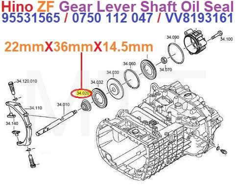 Tranmission Oil Seal-Hino / Volvo - Image 3