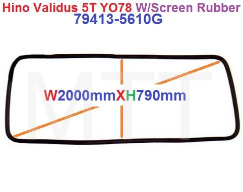 W/Screen Rubber-Hino Validus 5T YO78