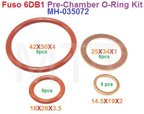 Pre-Chamber O-Ring Kit-Fuso 6DB1