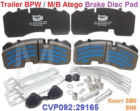Brake Disc Pad-Trailer BPW