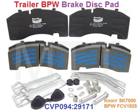 Brake Disc Pad-Trailer BPW